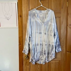 Aerie oversized cotton shirt